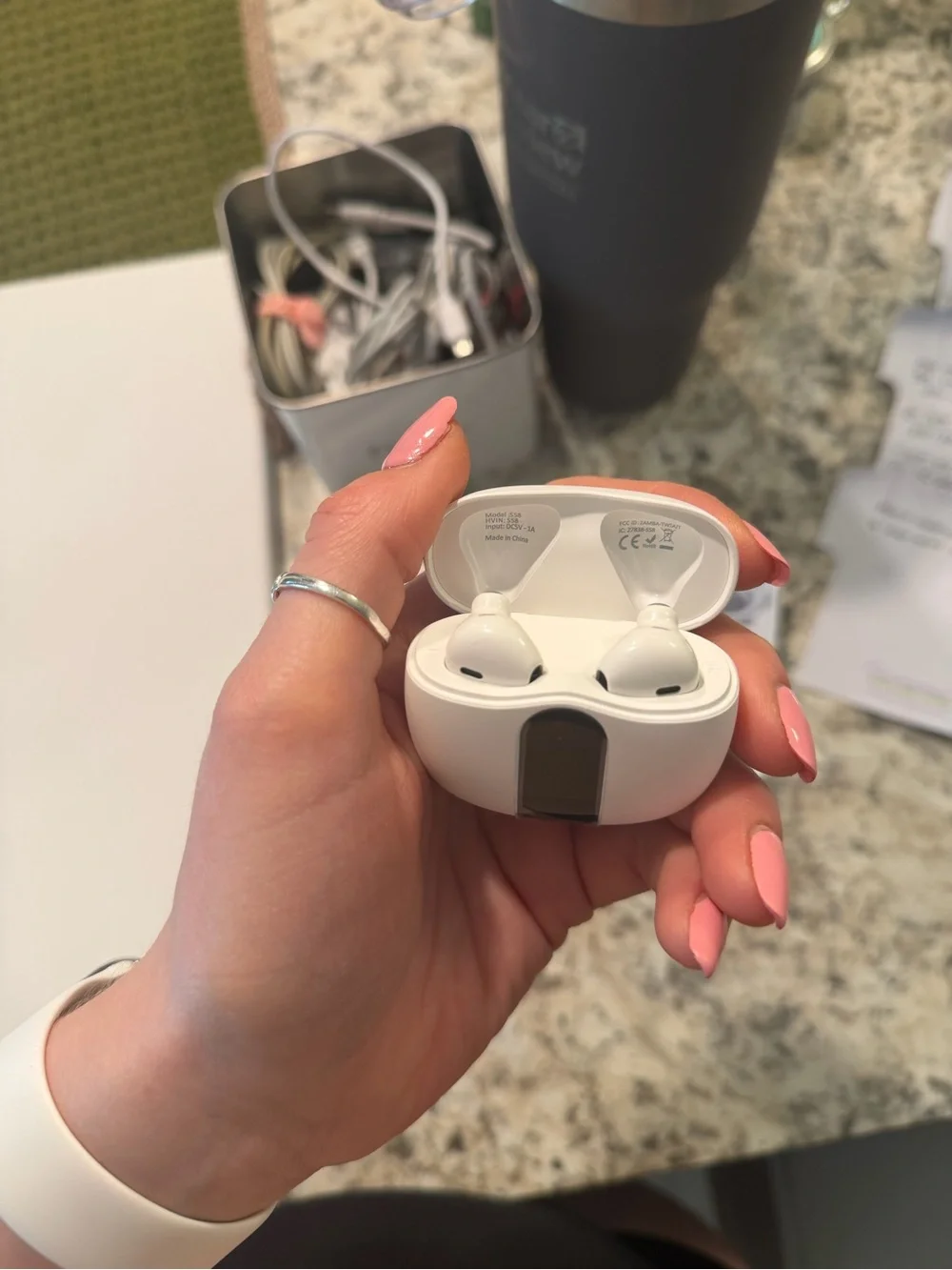 S58 True Wireless Earbuds - White